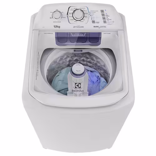 Lavadora de Roupas Electrolux LAC12 Branca com Turbo Economia, Silenciosa